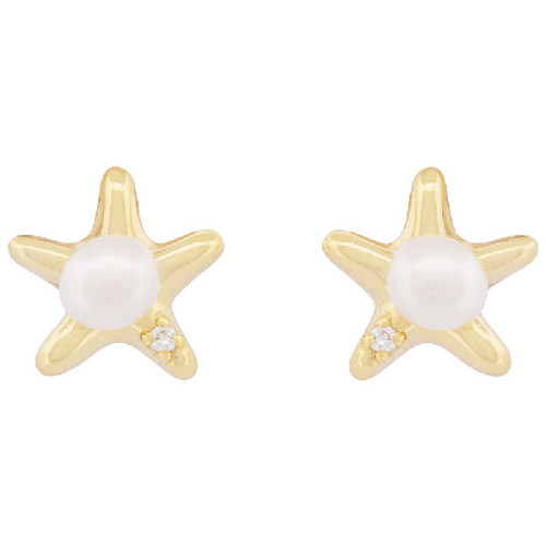 PENDIENTE ESTRELLA DE MAR PERLA CENTRO - PE6832CH