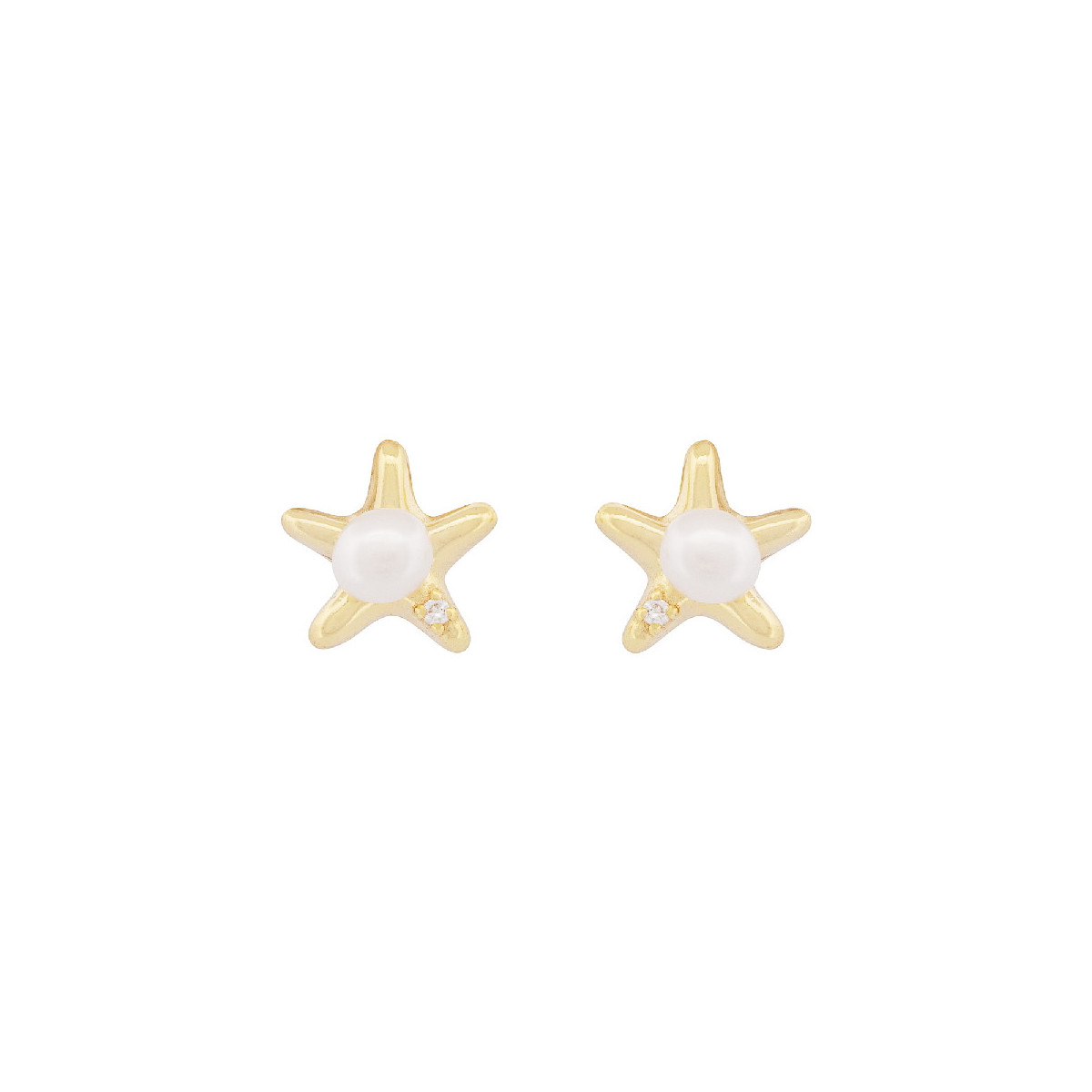 PENDIENTE ESTRELLA DE MAR PERLA CENTRO - PE6832CH