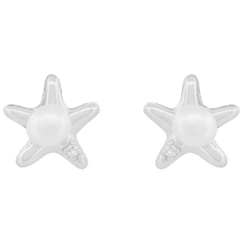 PENDIENTE ESTRELLA DE MAR PERLA CENTRO - PE6832R