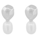 P.CABEZAL PLATA FACETADA + PERLA NATURAL - PE6837R