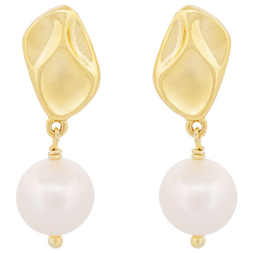 PE. PIEZA OVAL + PERLA NATURAL COLGANDO - PE6850CH