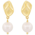 PE. PIEZA OVAL + PERLA NATURAL COLGANDO - PE6850CH