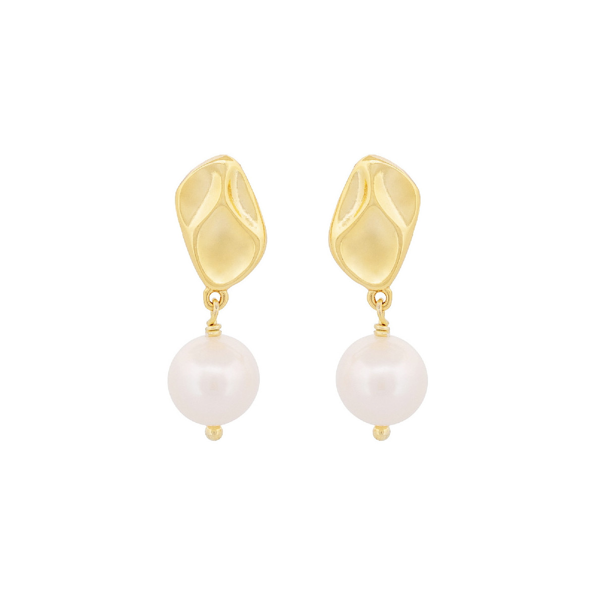 PE. PIEZA OVAL + PERLA NATURAL COLGANDO - PE6850CH