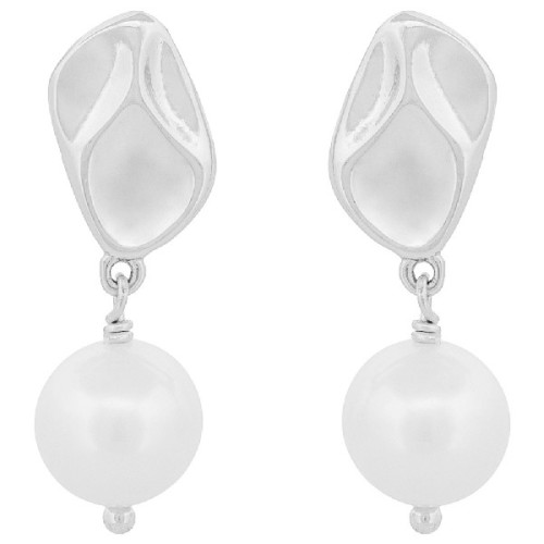 PE. PIEZA OVAL + PERLA NATURAL COLGANDO - PE6850R