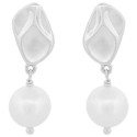 PE. PIEZA OVAL + PERLA NATURAL COLGANDO - PE6850R