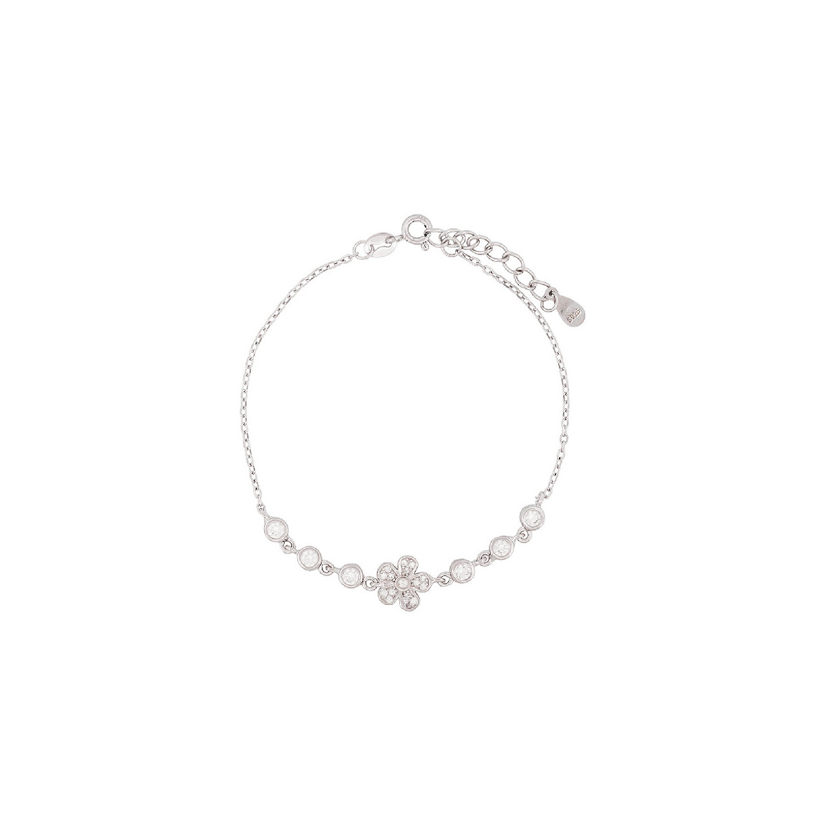 PUL. FLOR CZ CENTRO + CHATONES LADOS - PU5883R