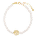 PULSERA PERLA ARBOL VIDA CENTRO CZ - PU5887CH