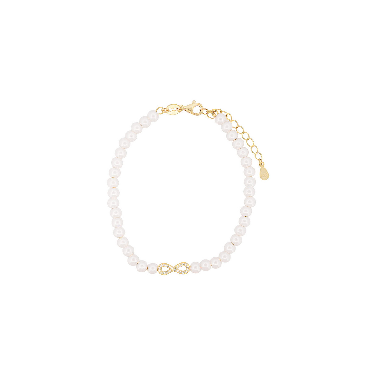 PULSERA PERLA INFINITO CENTRO CZ - PU5888CH