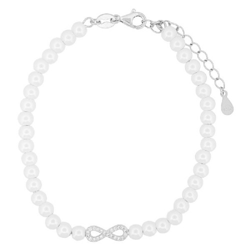 PULSERA PERLA INFINITO CENTRO CZ - PU5888R