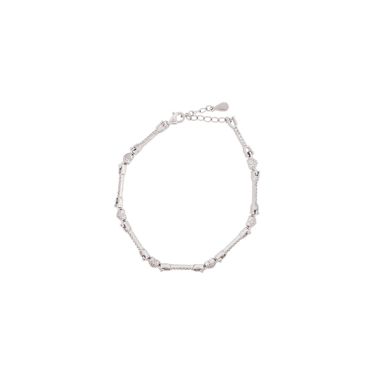 PULSERA BARRA CZ + CZ - PU5893R