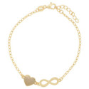 PULSERA CORAZON + INFINITO - PU5895CH