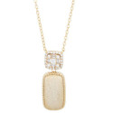 GARG. RECTANGULAR LIJA + CZ CUADRADO - GA1928CH GARG. RECTANGULAR LIJA + CZ CUADRADO - GA1928CH
