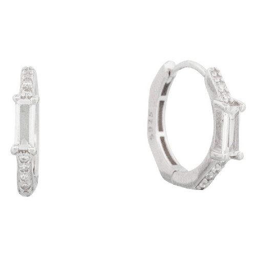 PE. ARO HEXAGONAL CON CZ RECTANGULAR - PE6816R/04