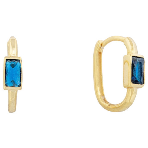 PENDIENTE ARO RECTANGULAR CON CZ RECTANG - PE6777CH/03