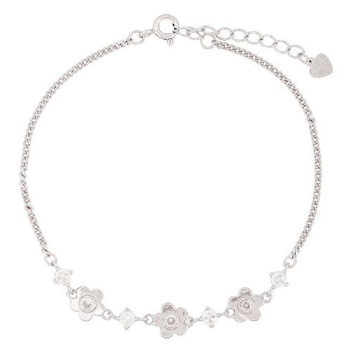 PULSERA 3 FLORES CZ - PU5901R