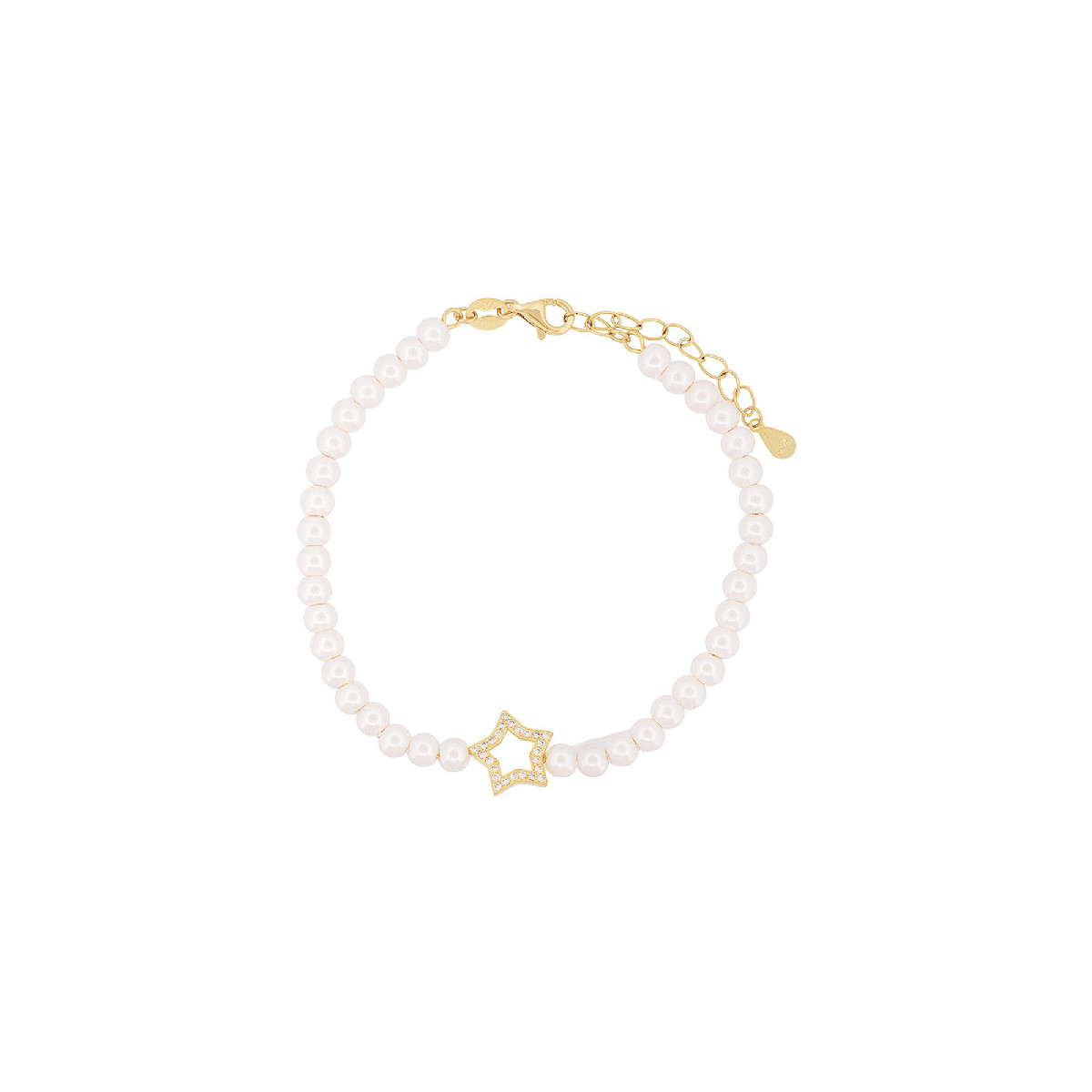 PULSERA PERLA ESTRELLA CENTRO CZ - PU5905CH