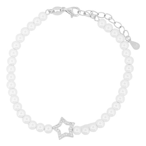 PULSERA PERLA ESTRELLA CZ CENTRO - PU5905R
