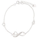 PULSERA INFINITO CON CORAZON - PU5908R PULSERA INFINITO CON CORAZON - PU5908R