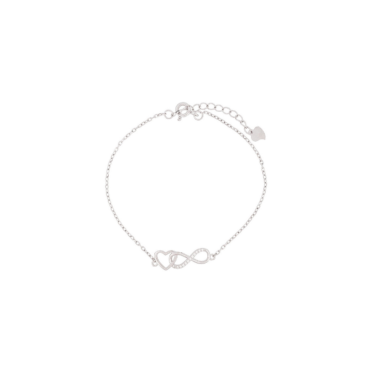 P. INFINITO 1/2 CZ ENTRELAZADO CORAZON - PU5909R