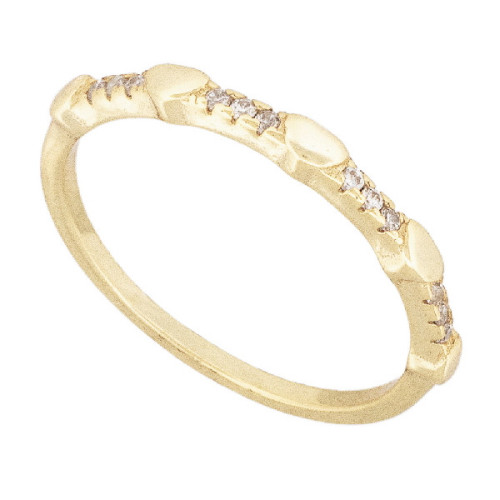 S. CZ + CORAZON LISO EN LINEA - SO1568CH