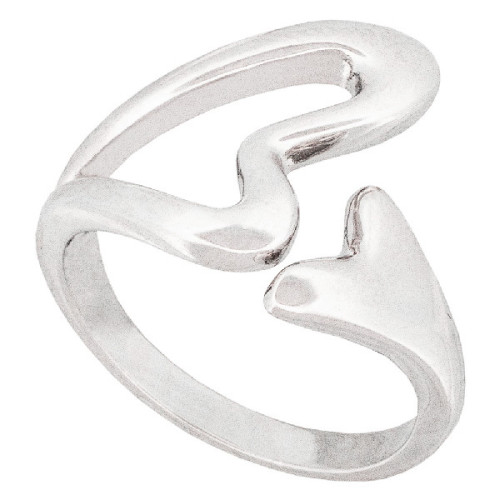 SORTIJA CORAZON LISO CALADO ABIERTA - SO1659R