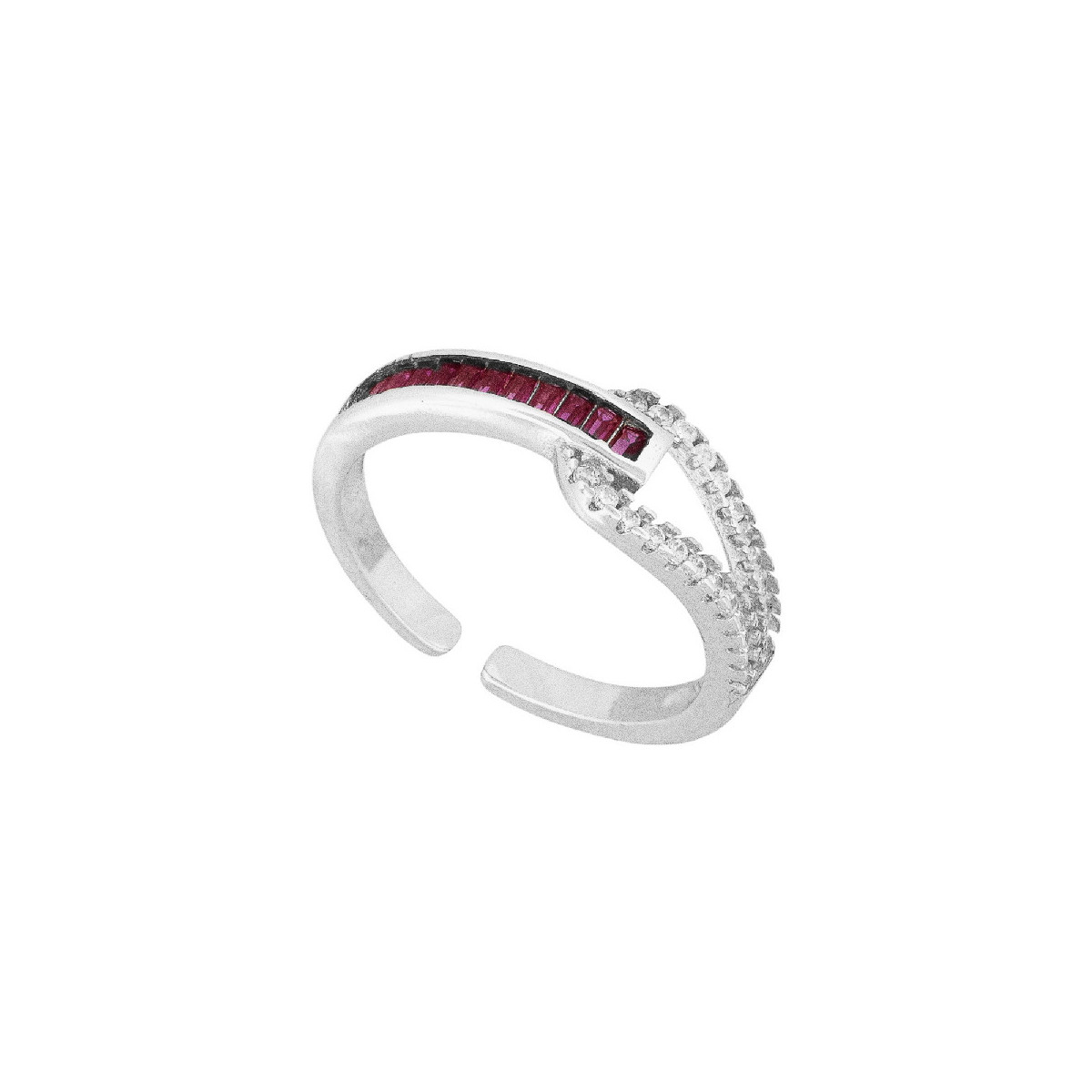 S. 1/2 CZ REDONDAS BLANCAS 1/2 BAGUETTE - SO1665R/13 S. 1/2 CZ REDONDAS BLANCAS 1/2 BAGUETTE - SO1665R/13
