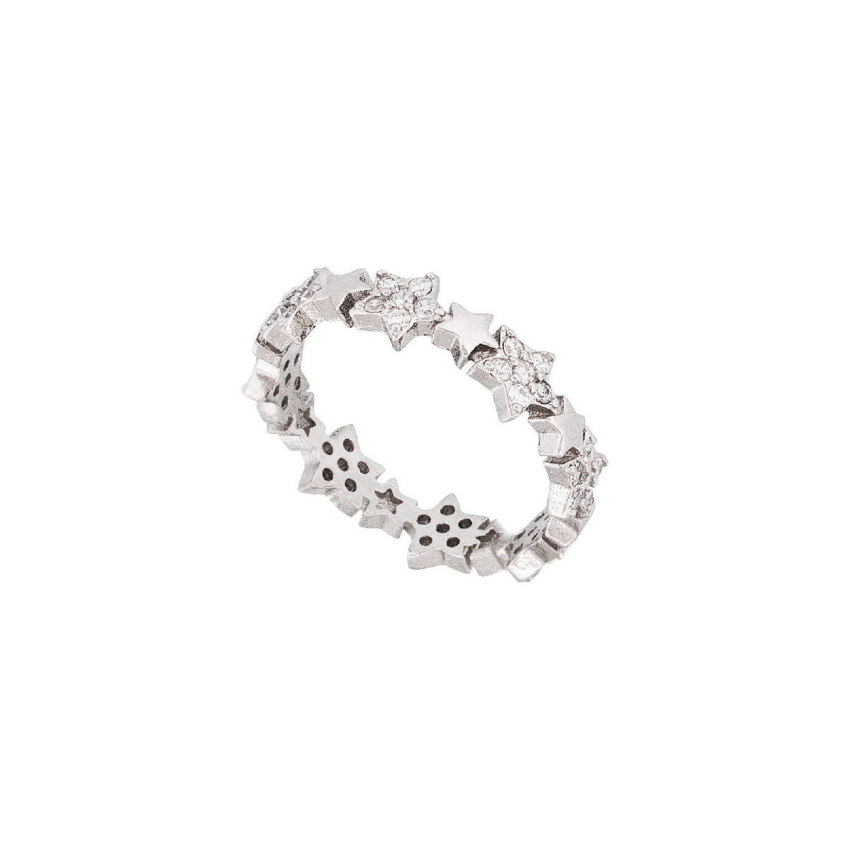 SORTIJA ESTRELLAS LISAS Y CON CZ - SO1667R