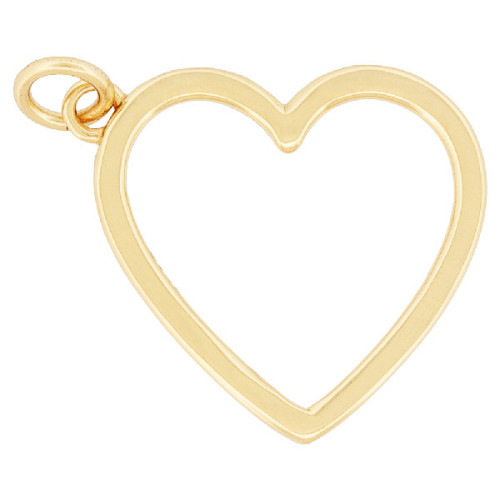 COLGANTE CORAZON SILUETA LISO - CO3016CH