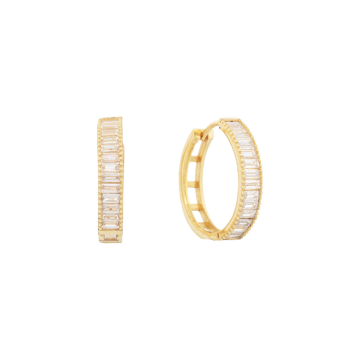 PENDIENTE ARO CON CZ BAGUETTE - PE6795CH/04 PENDIENTE ARO CON CZ BAGUETTE - PE6795CH/04