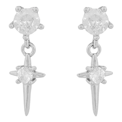 P. CZ 4 MM GARRAS + CRUZ CON CZ CENTRO - PE6842R