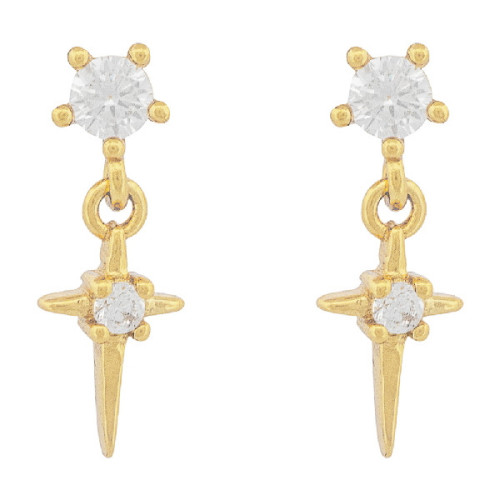 P. CZ 3 MM GARRAS + CRUZ PEQ. CZ CENTRO - PE6845CH