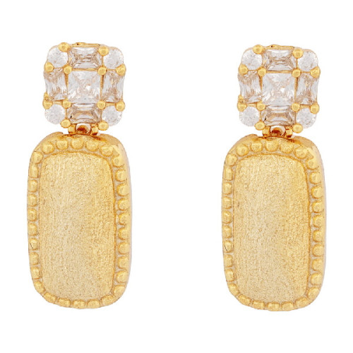 PEND. CUADRADO CZ + RECTANGULAR MATE - PE6856CH