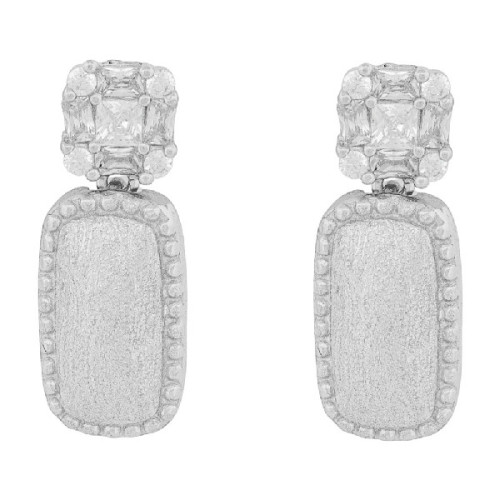 PEND. CUADRADO CZ + RECTANGULAR MATE - PE6856R