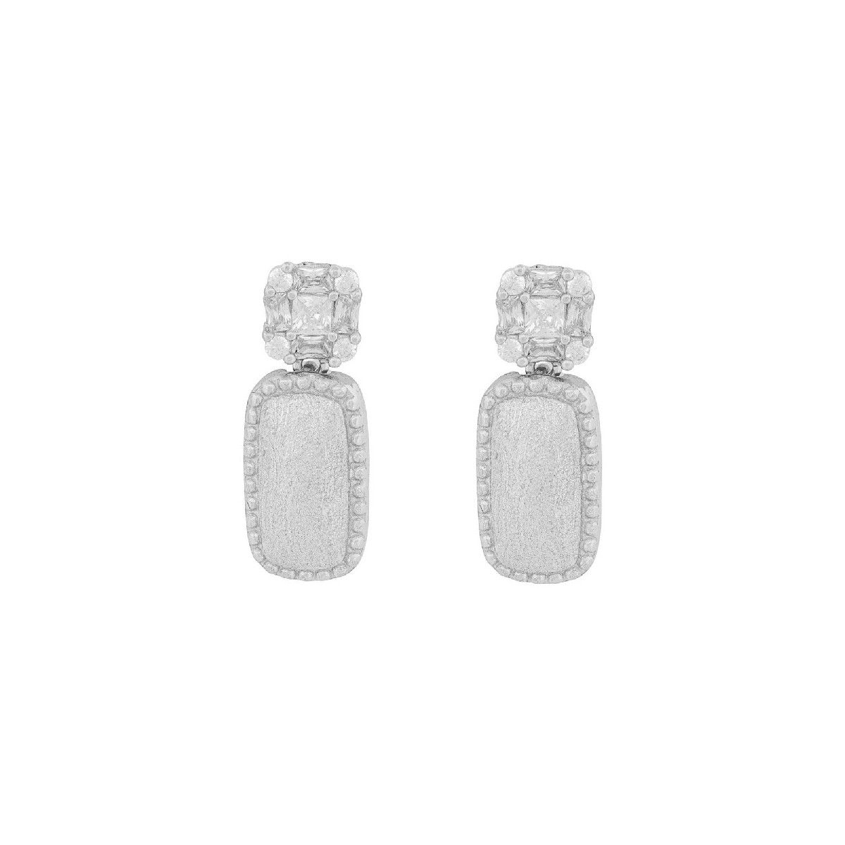 PEND. CUADRADO CZ + RECTANGULAR MATE - PE6856R PEND. CUADRADO CZ + RECTANGULAR MATE - PE6856R