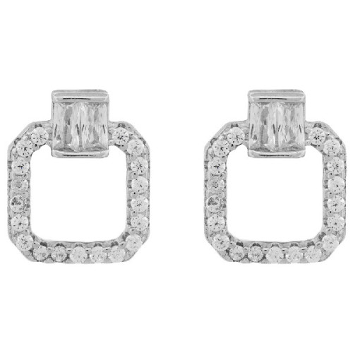 PEND. 2 CZ + CUADRADO SILUETA CZ - PE6858R