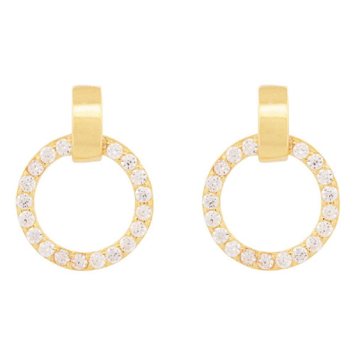 PEND. BARRA CZ + CIRCULO SILUETA CZ - PE6860CH