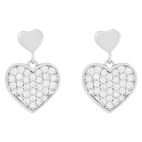 PEND. CORAZON LISO + CORAZON CZ - PE6861R