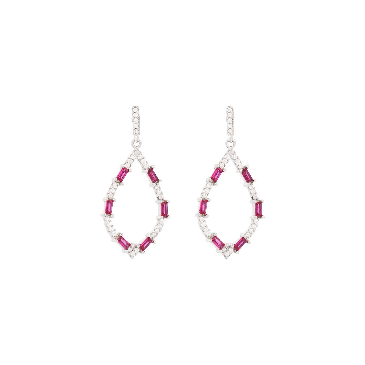 PEND. LARGO SILUETA LAGRIMA CZ - PE6895R/13 PEND. LARGO SILUETA LAGRIMA CZ - PE6895R/13