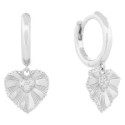 PEND. ARO CON CORAZON CZ COLGANDO - PE6898R