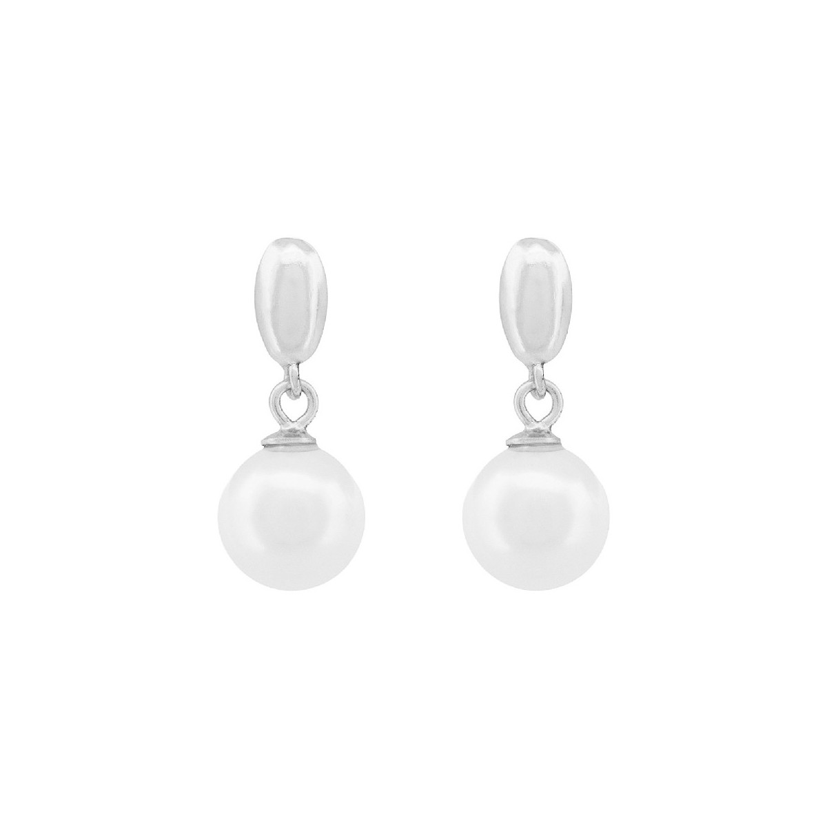 PEND. OVAL DE PLATA + PERLA - PE6901R