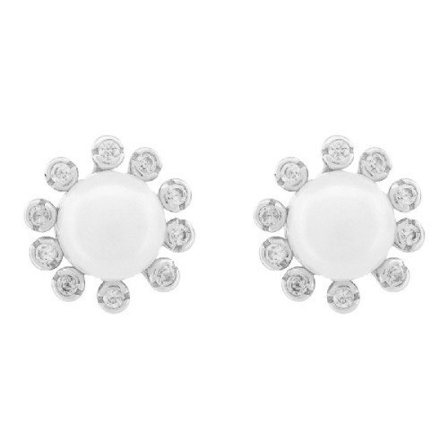 PEND. PERLA NATURAL BORDE CZ - PE6902R