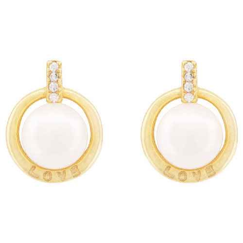 PEND. PERLA NATURAL BORDE CZ - PE6916CH