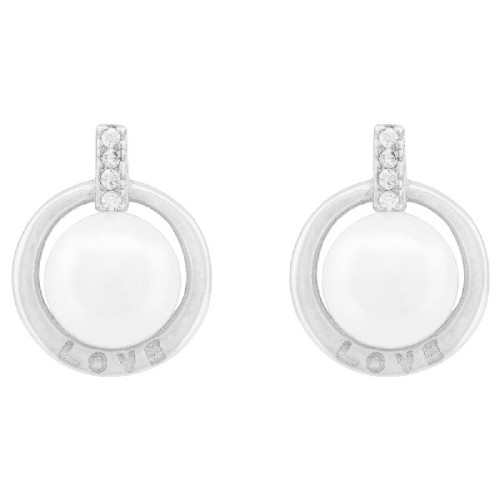 PEND. PERLA NATURAL BORDE CZ - PE6916R