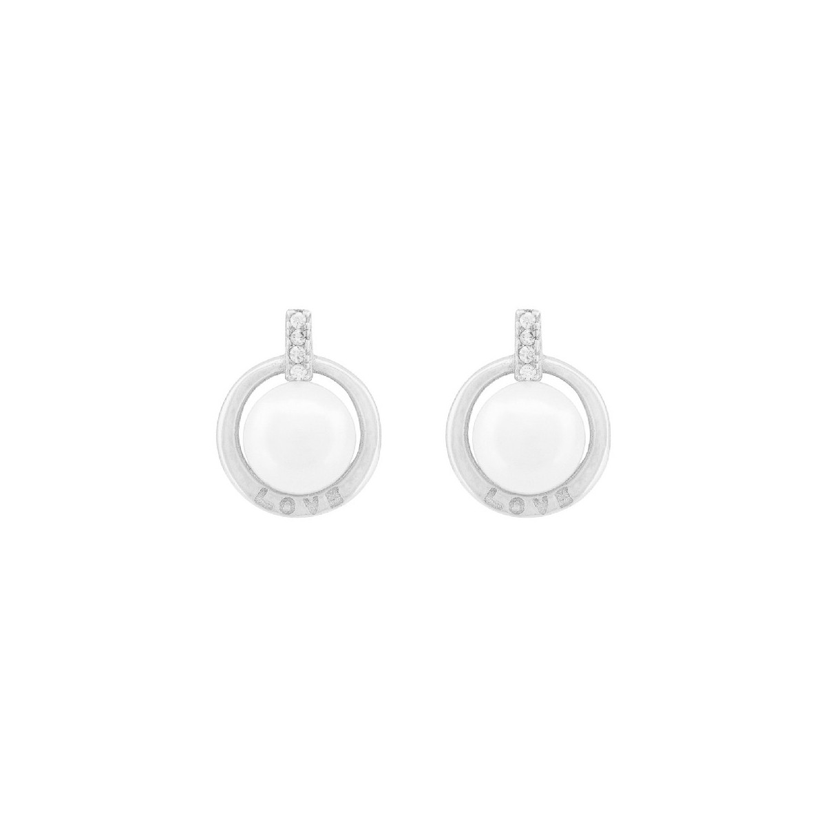 PEND. PERLA NATURAL BORDE CZ - PE6916R