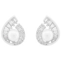 PEND. PERLA NATURAL BORDE LAGRIMA CZ - PE6918R