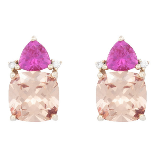 PEND. CABEZA TRIANGULAR + CUADRADO CZ - PE6935CH/20