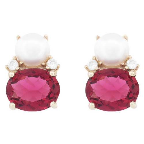 PENDIENTE PERLA NATURAL + CZ  - PE6937CH/13