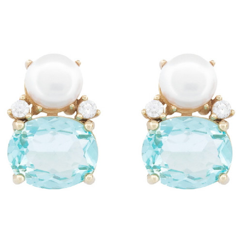 PENDIENTE PERLA NATURAL + CZ  - PE6937CH/18