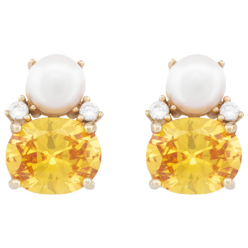 PENDIENTE PERLA NATURAL + CZ  - PE6937CH/20