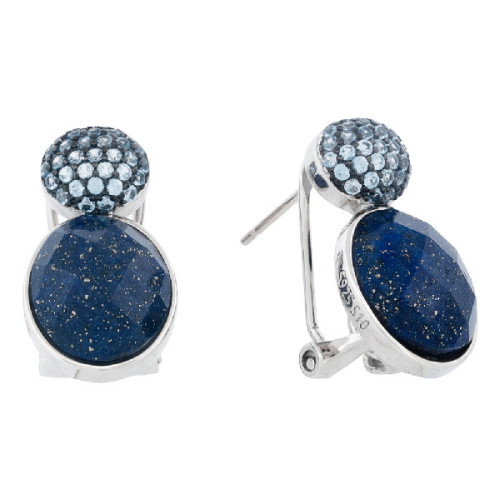 PEND. CABEZA CZ + LAPIZLAZULI OVAL OMEGA - PE6938R/19